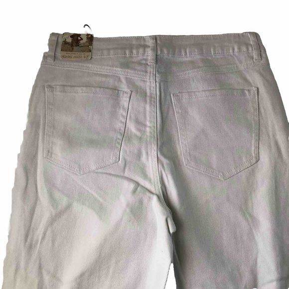 Sincerely Jules White Denim Distressed Stretch Jogger Pants Jeans NWT Size 9/29 - Picture 9 of 15